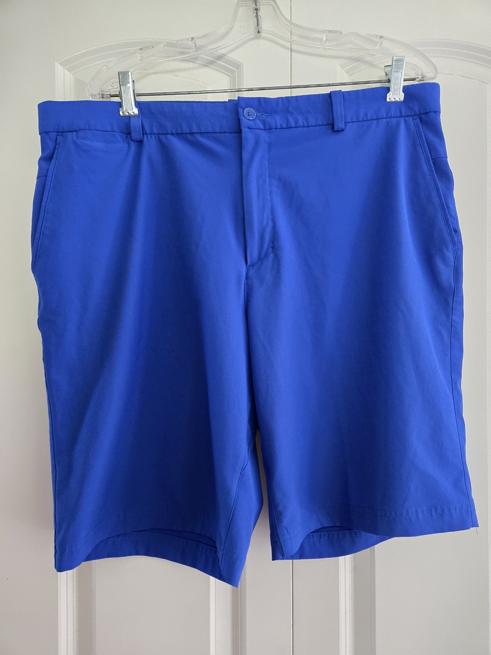 Nike Men's Royal Blue Flat-Front Golf Performance Shorts